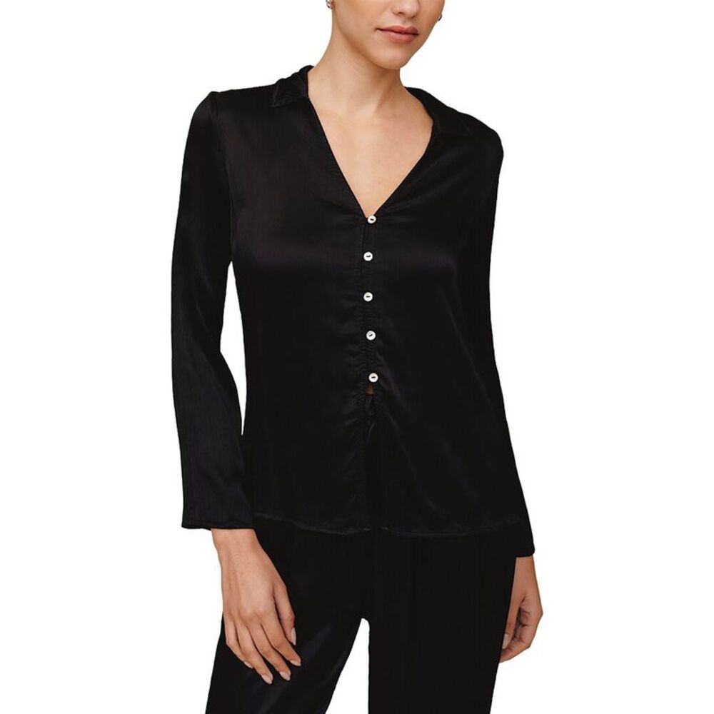 Bella Dahl Womens Fitted Bell Sleeve Shirt
